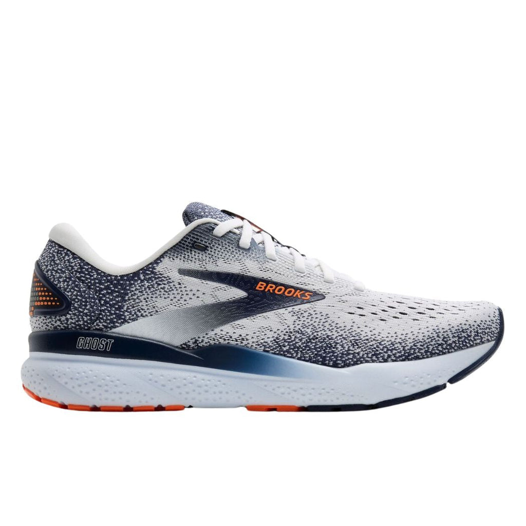 Brooks Ghost 16 Running Shoes - White Peacoat Orange