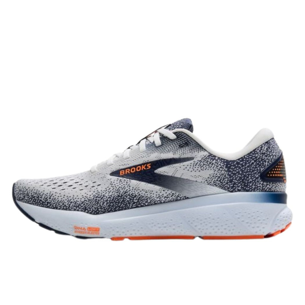 Brooks Ghost 16 Running Shoes - White Peacoat Orange