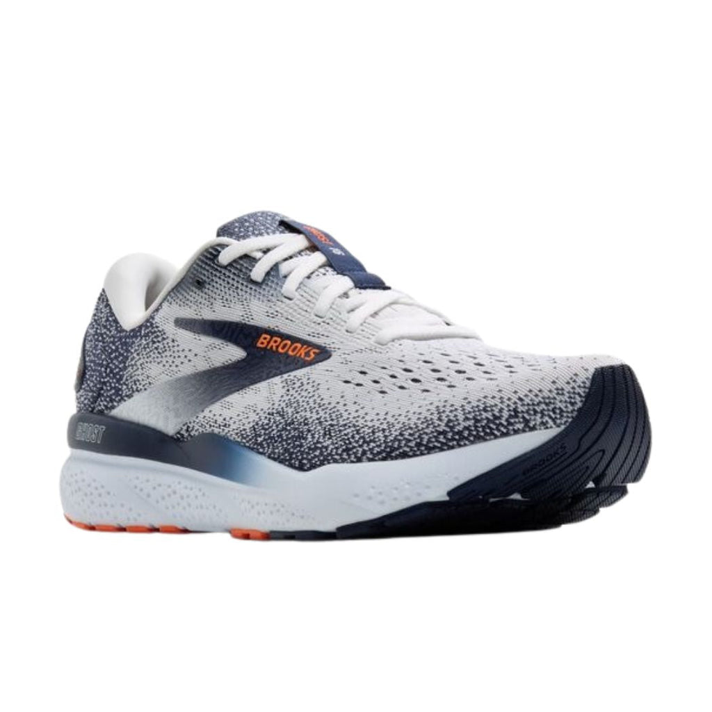 Brooks Ghost 16 Running Shoes - White Peacoat Orange