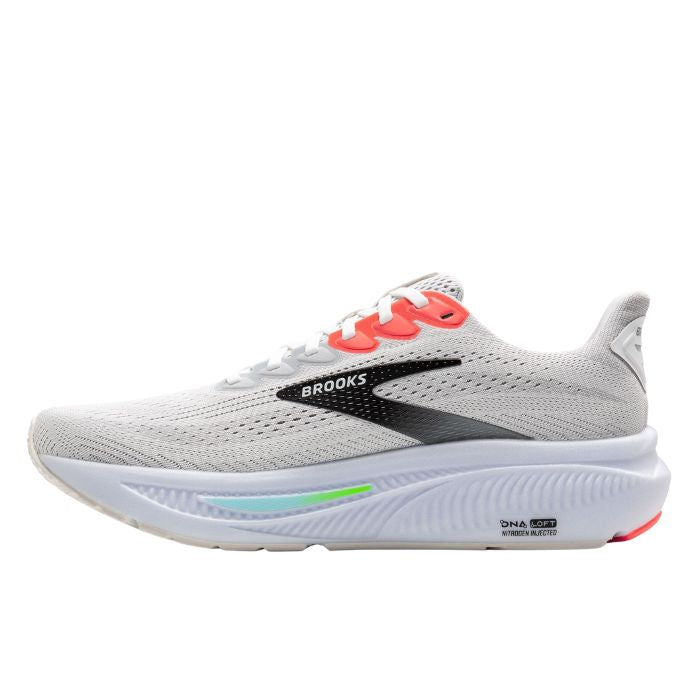 Brooks Ghost 17 Men's Running Shoes - White Pink Clay Gecko