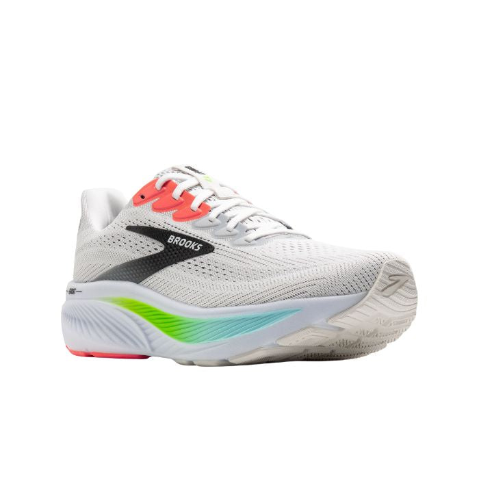 Brooks Ghost 17 Men's Running Shoes - White Pink Clay Gecko
