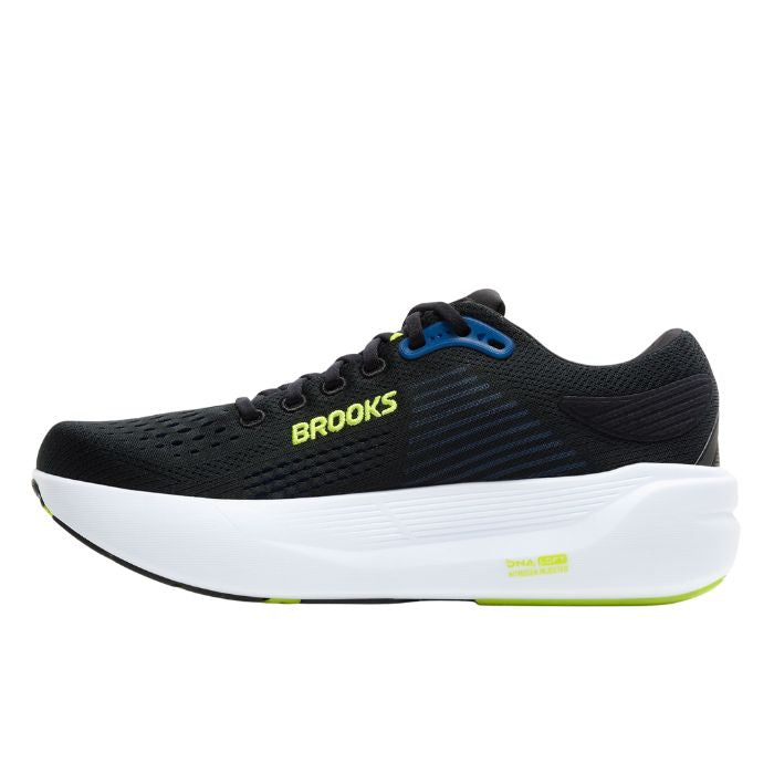 Brooks Ghost Max 3 Men's Running Shoes - Black Navy Acid Lime