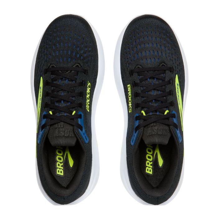 Brooks Ghost Max 3 Men's Running Shoes - Black Navy Acid Lime