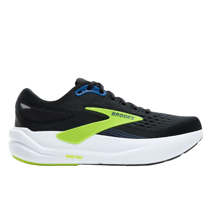 Brooks Ghost Max 3 Men's Running Shoes - Black Navy Acid Lime