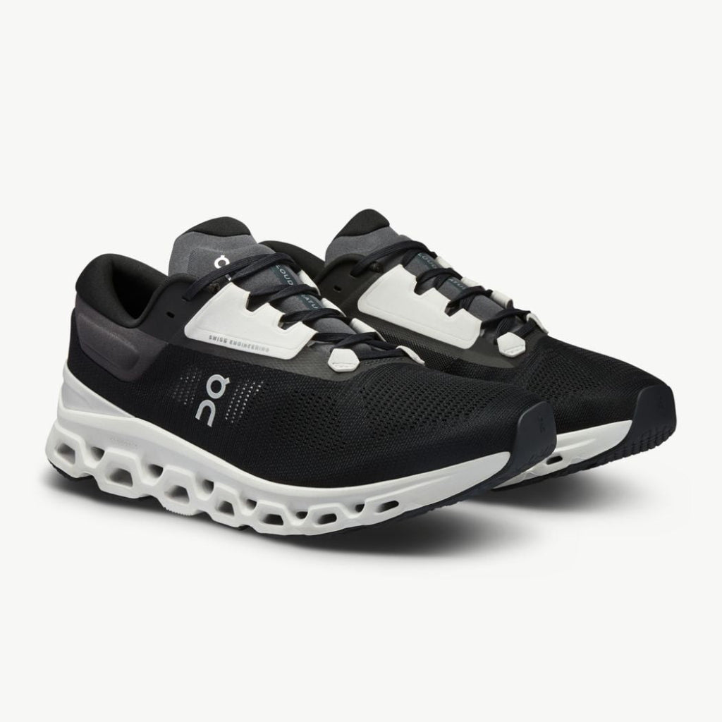 On Cloudstratus 3 Men's Running Shoes - Black Frost