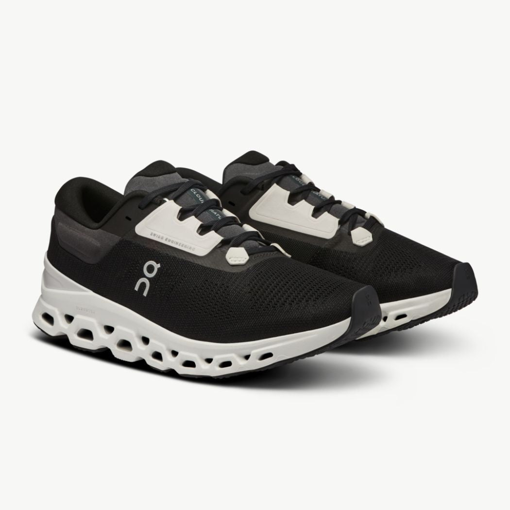 On Cloudstratus 3 Women's Running Shoes - Black Frost