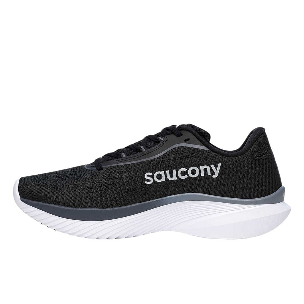 Saucony Kinvara 15 Men's Running Shoes - Black White