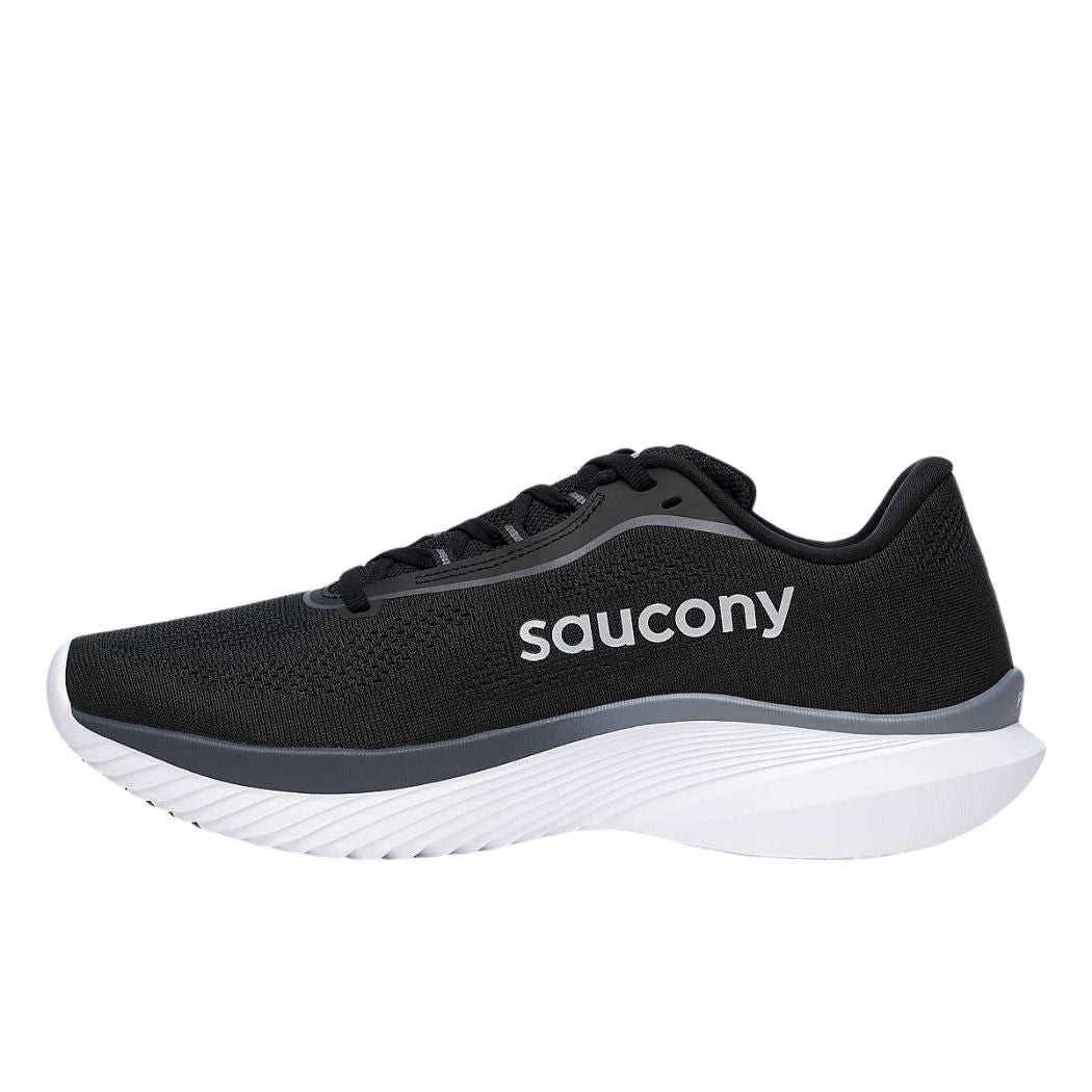 Saucony Kinvara 15 Men's Running Shoes - Black White