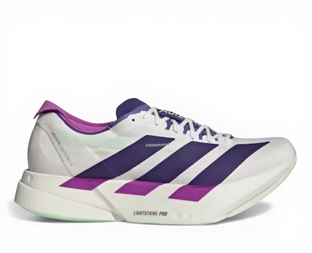 Adidas Adizero Adios Pro 4 White Purple Lime