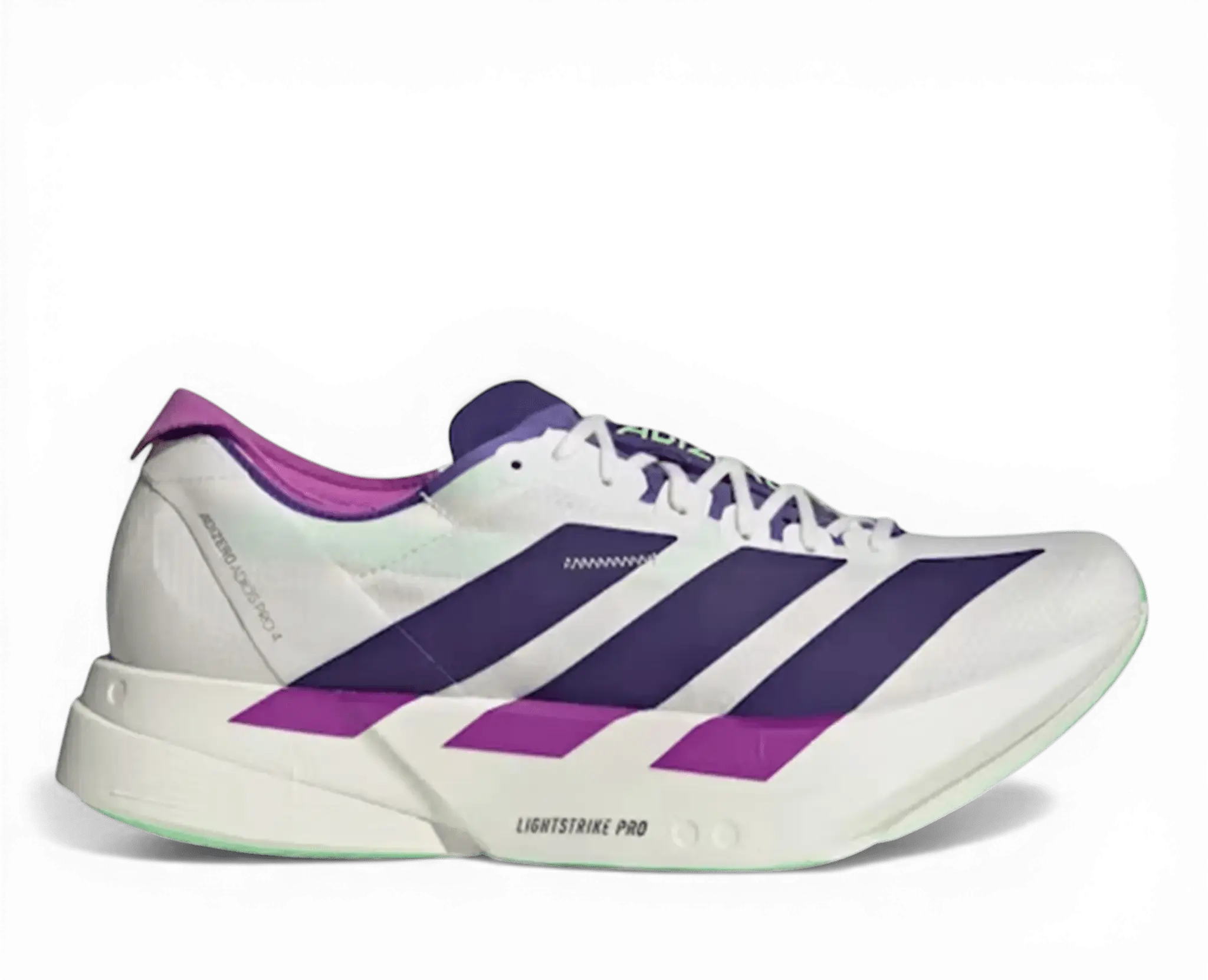 Adidas Adizero Adios Pro 4 White Purple Lime