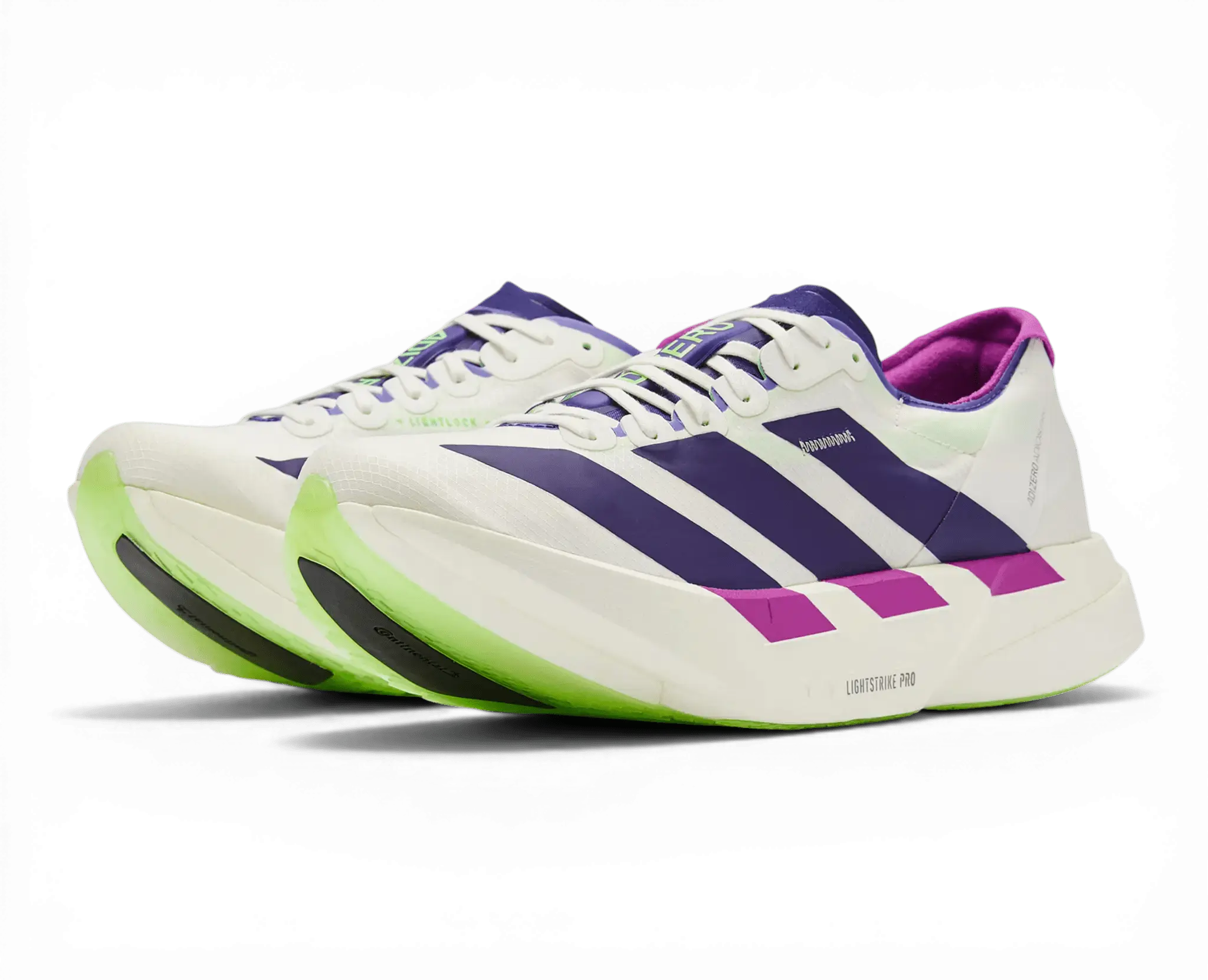 Adidas Adizero Adios Pro 4 White Purple Lime