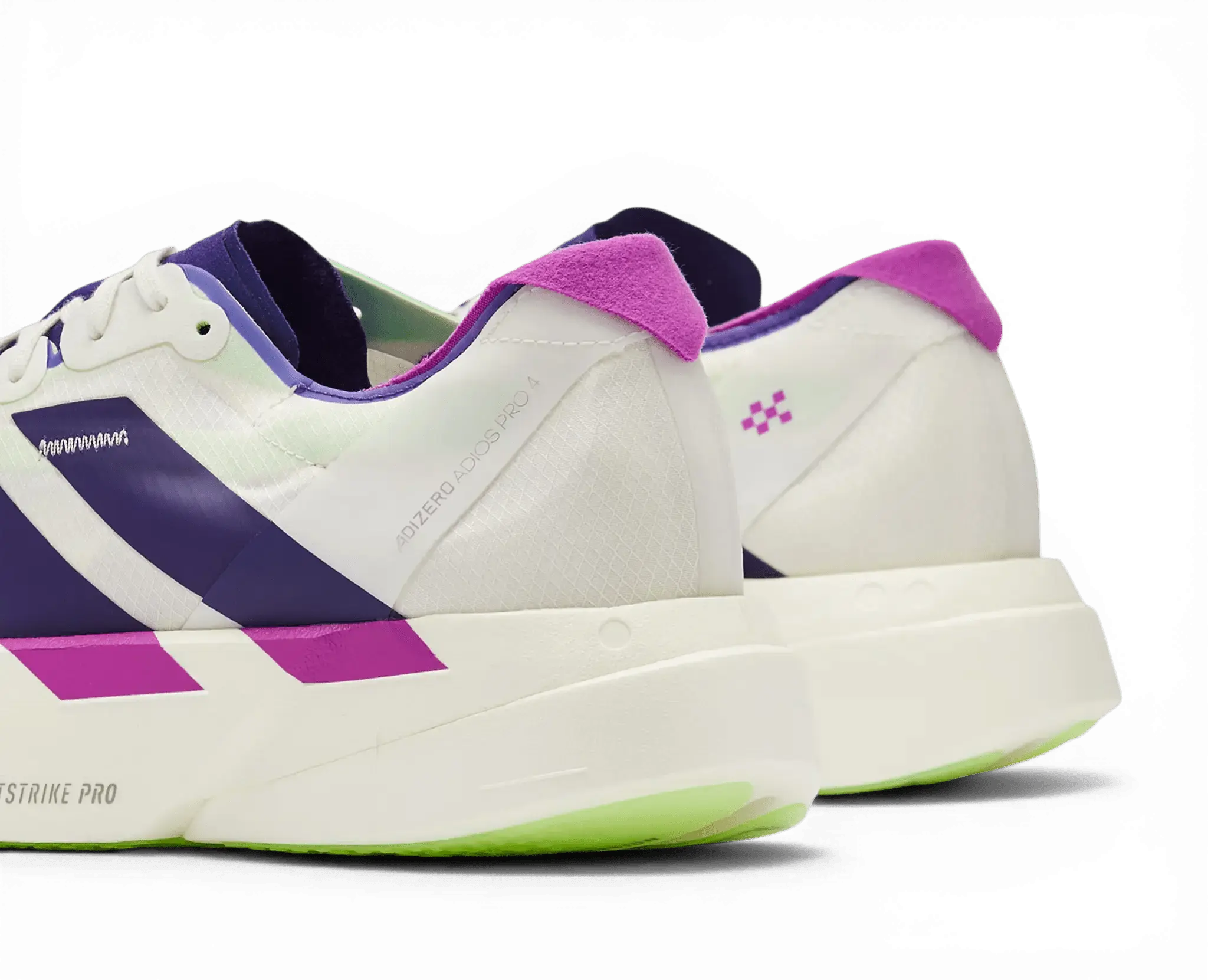 Adidas Adizero Adios Pro 4 White Purple Lime