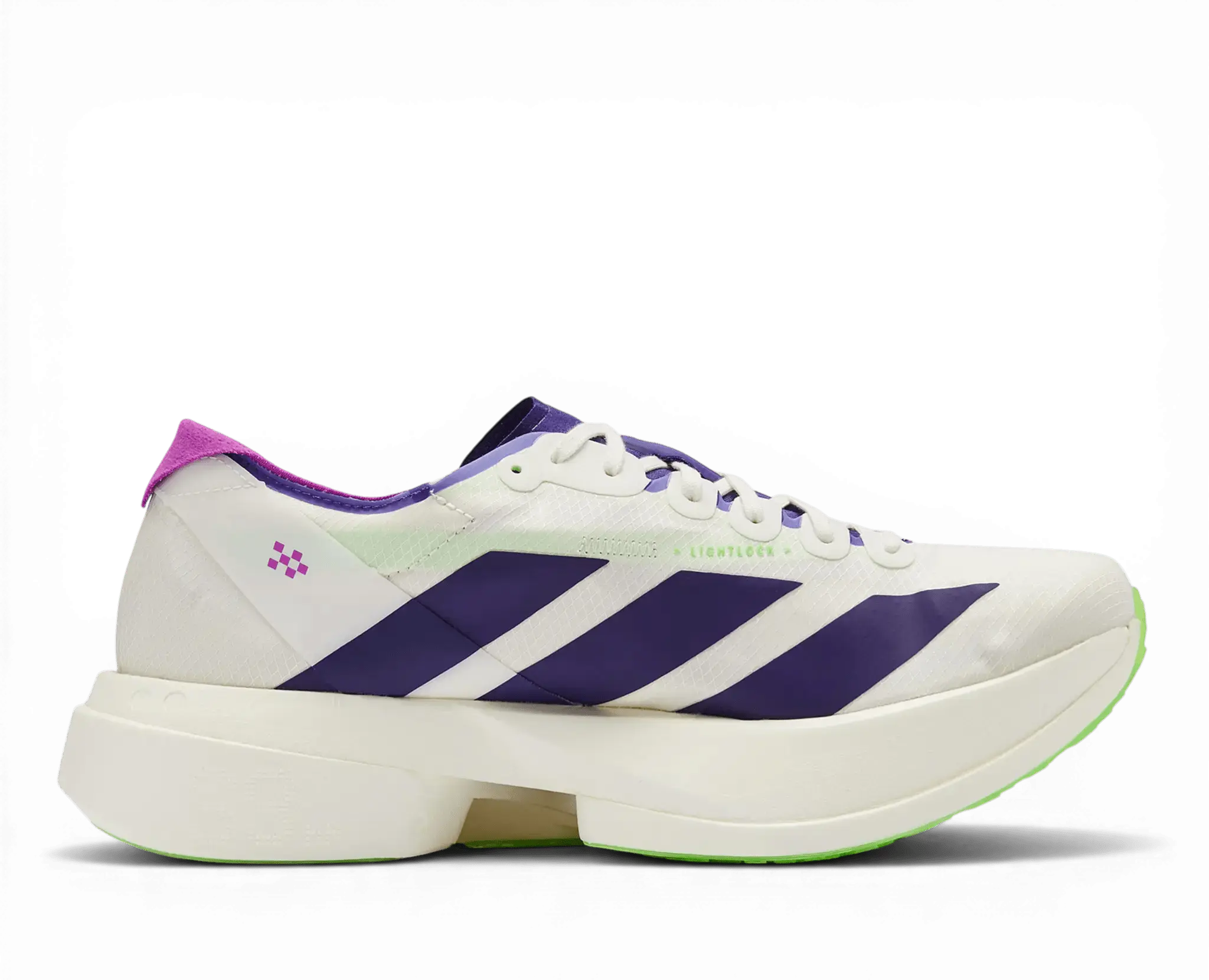 Adidas Adizero Adios Pro 4 White Purple Lime