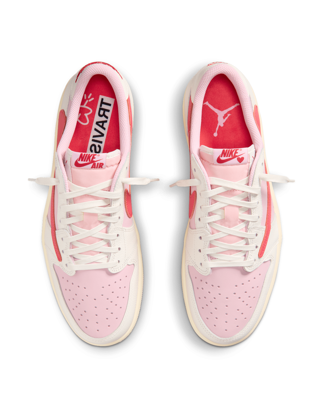 Air Jordan 1 Low x Travis Scott Shy Pink