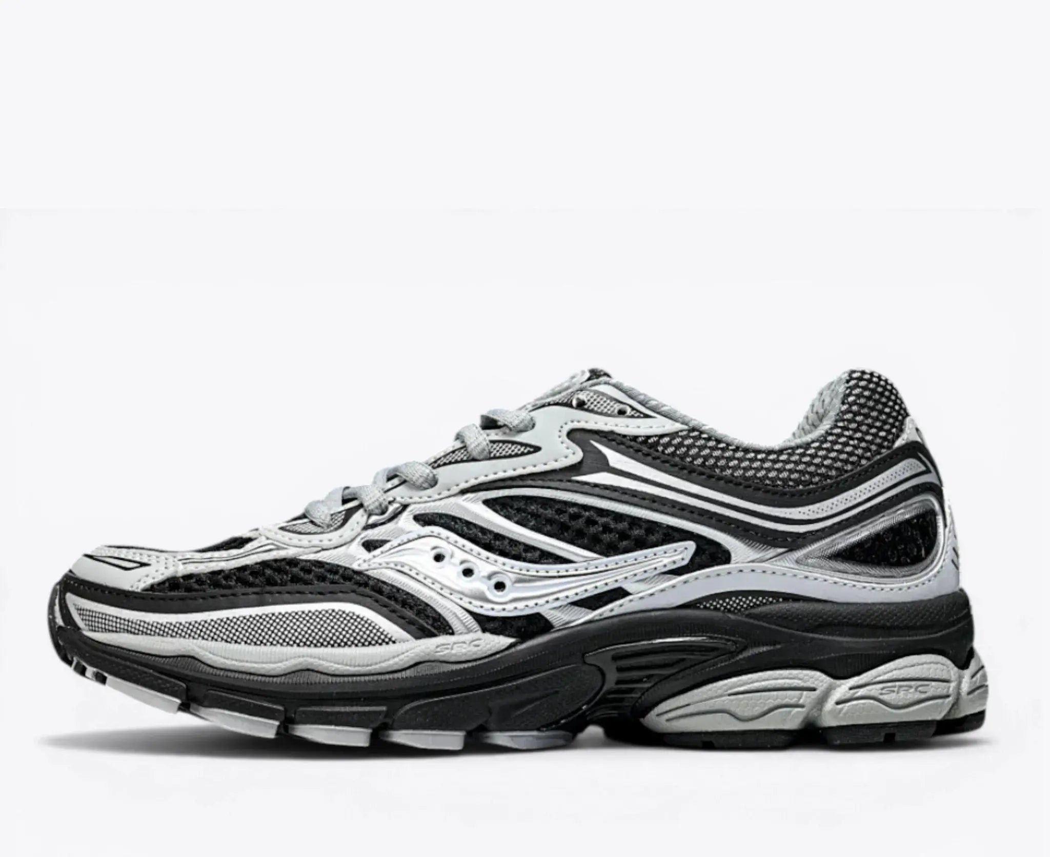 Black Silver Retro Runner